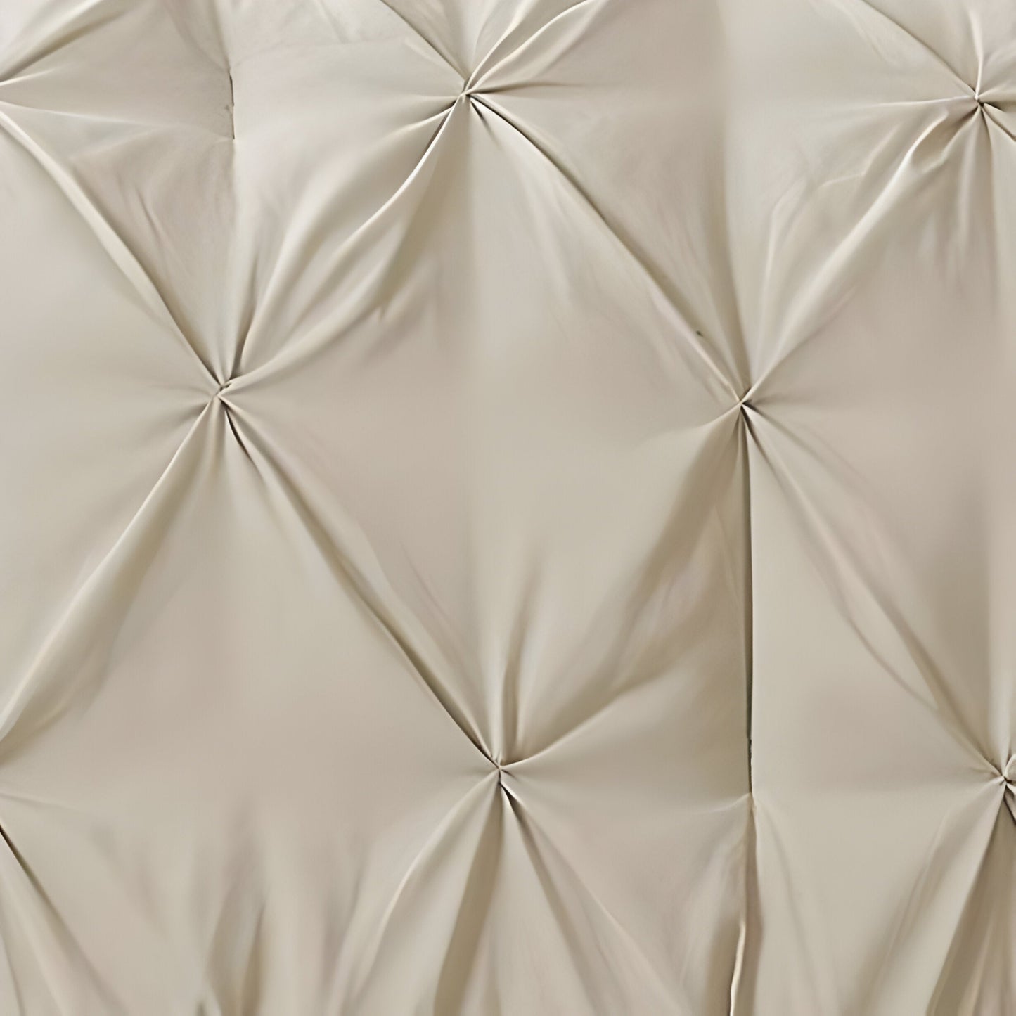 400TC Cotton Pintuck Sateen Solid Duvet Cover Set