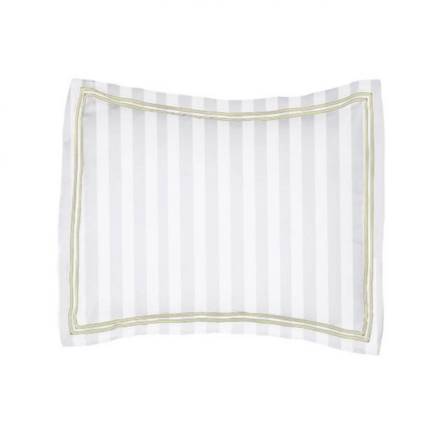 400TC Cotton Double Edge Embroidery Sateen Stripe Duvet Cover Set