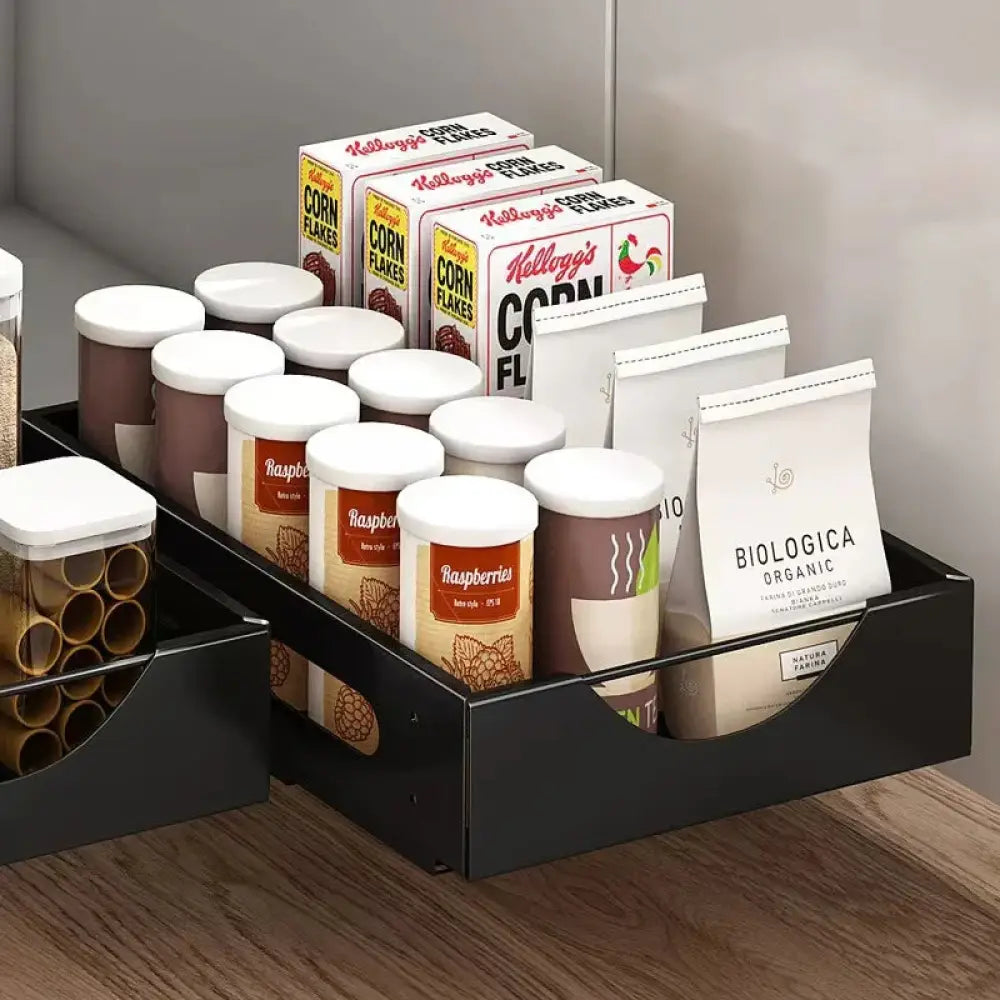 Adjustable White Kitchen Drawer Dividers for Plates and Cutlery