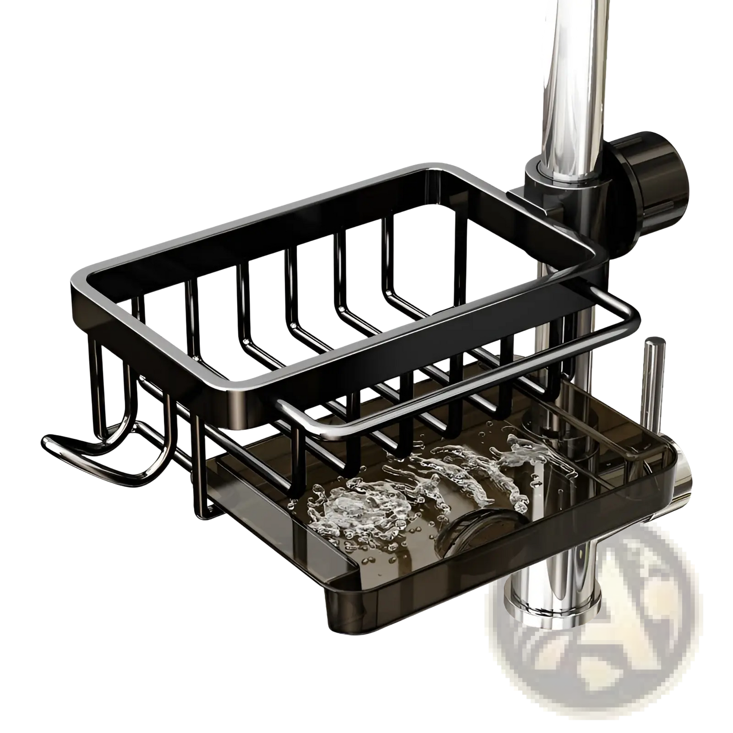 Kitchen Faucet Storage Rack Aluminum Sink Organizer