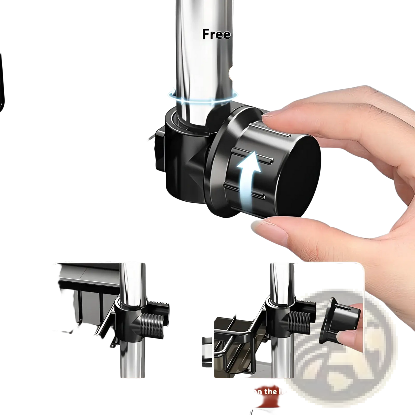 Kitchen Faucet Storage Rack Aluminum Sink Organizer