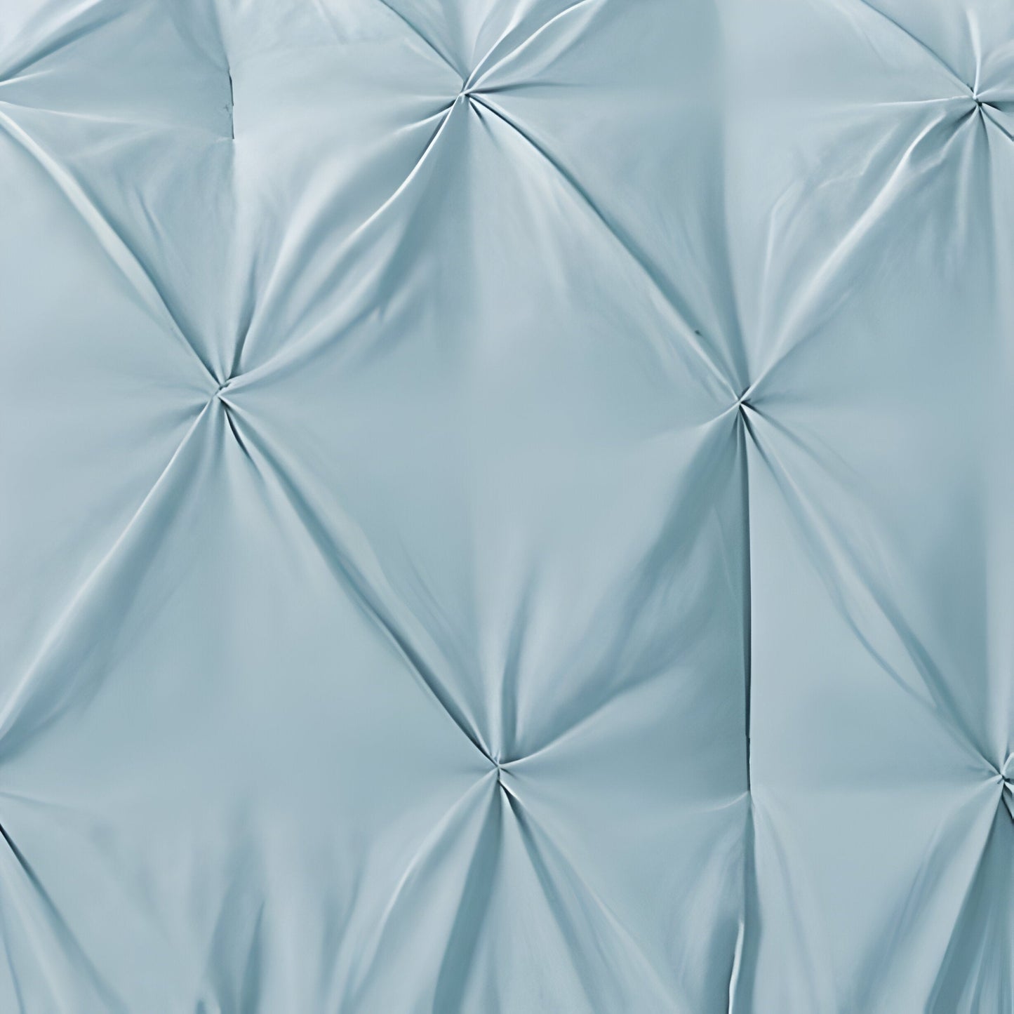400TC Cotton Pintuck Sateen Solid Duvet Cover Set