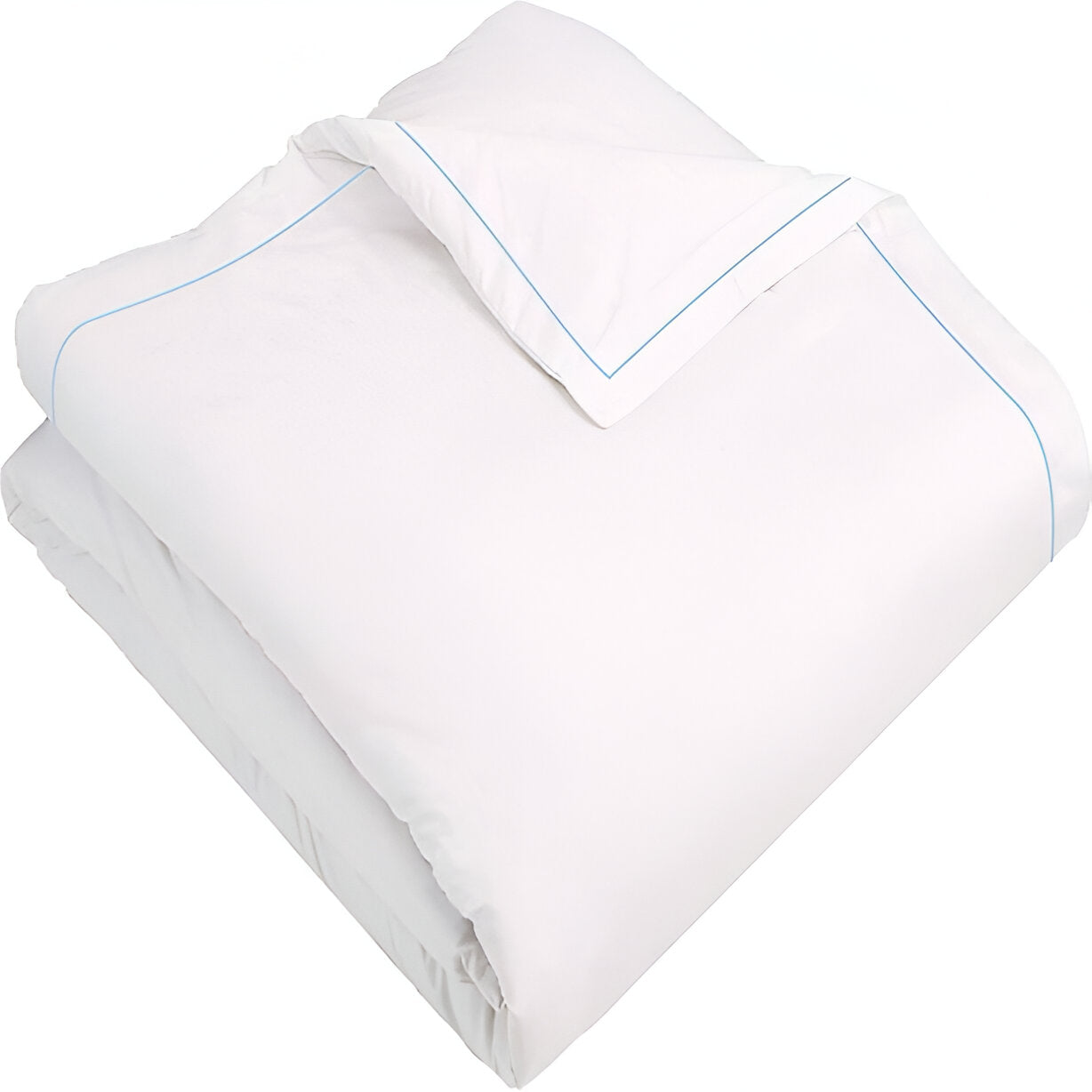 400TC Cotton Single Edge Embroidery Sateen Solid Duvet Cover Set