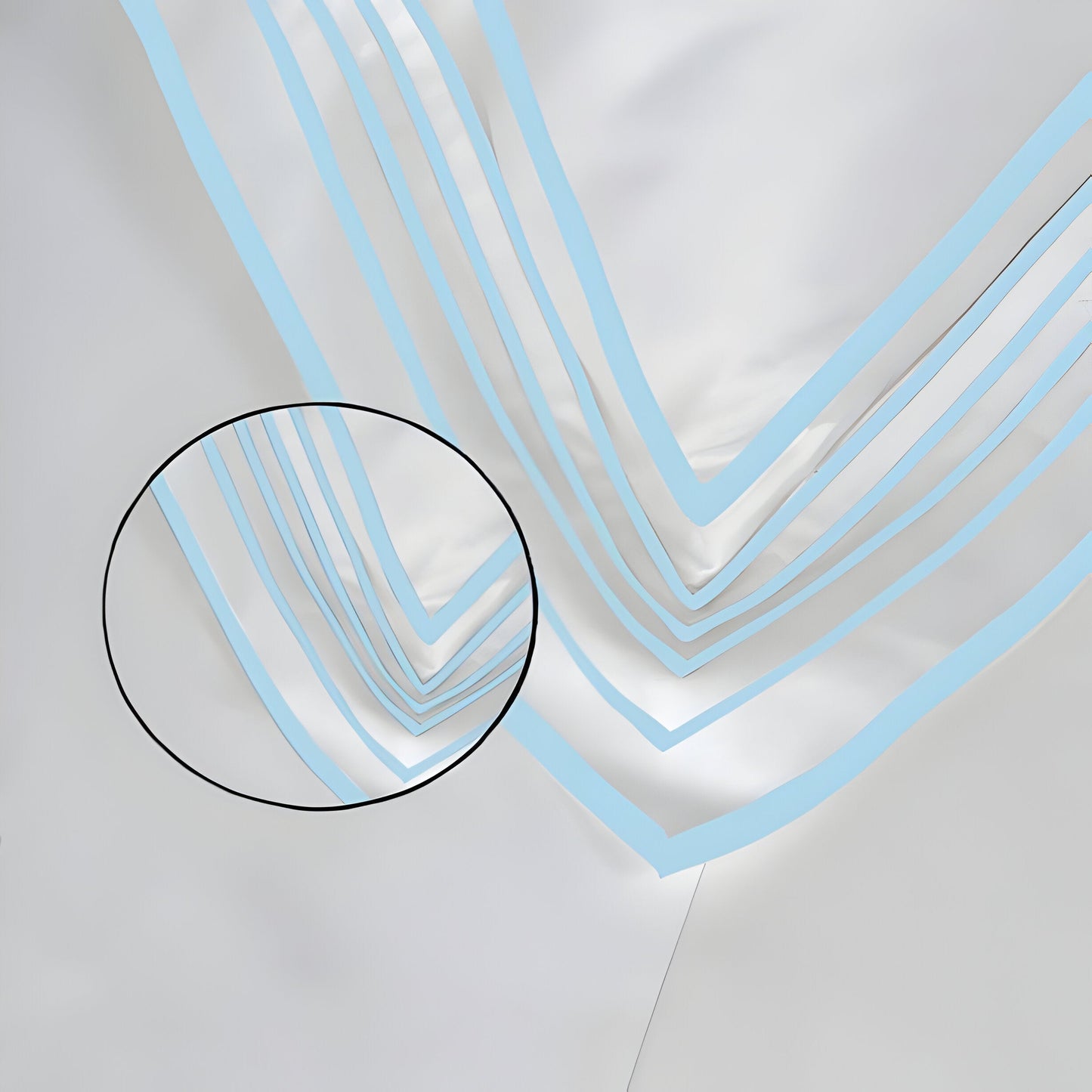 Smart Border 400TC Cotton Embroidery Sateen Solid Duvet Cover Set