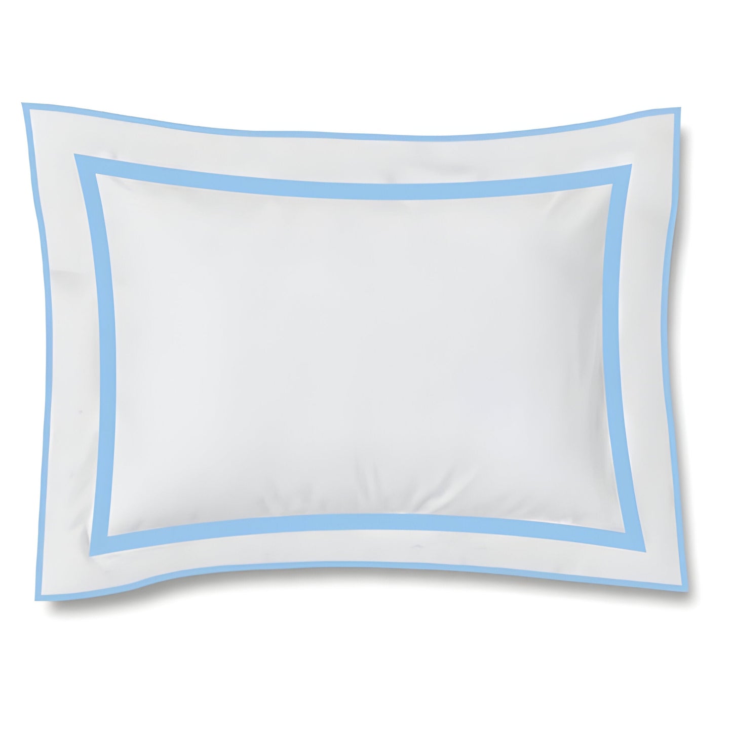 400TC Embroidery & Border Cotton Sateen Solid Duvet Cover Set
