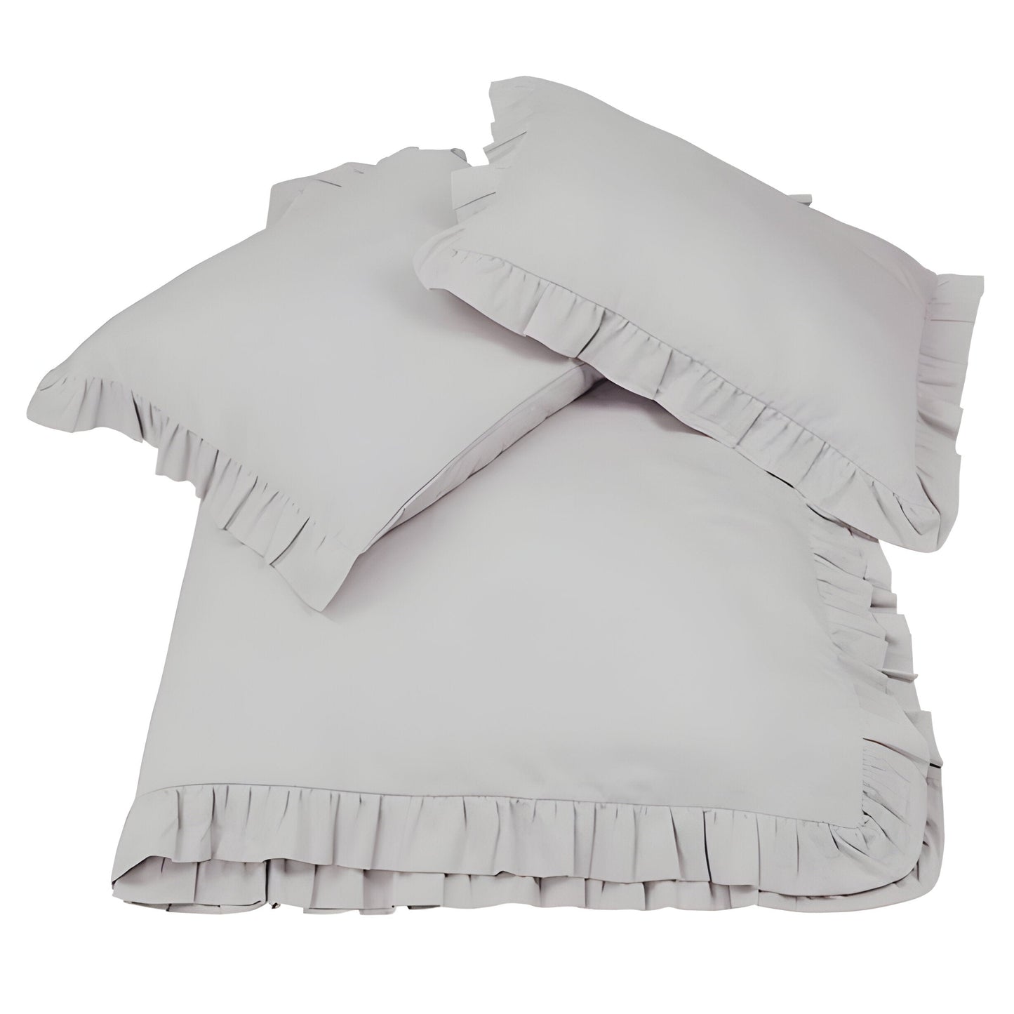 400TC Cotton Sateen Ruffle Duvet Cover Set