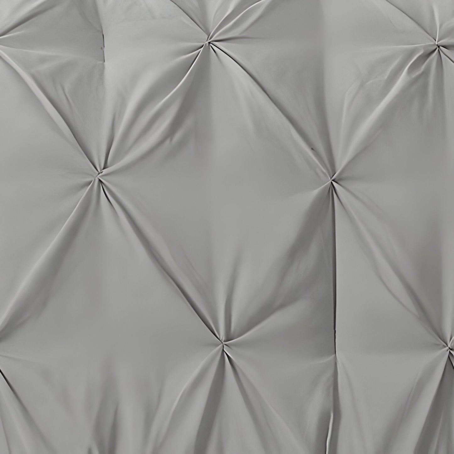 400TC Cotton Pintuck Sateen Solid Duvet Cover Set