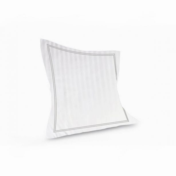 400TC Cotton Double Edge Embroidery Sateen Stripe Duvet Cover Set