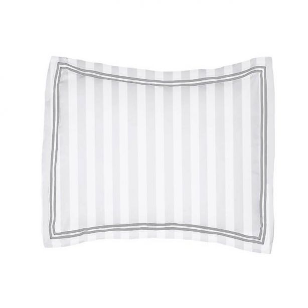 400TC Cotton Double Edge Embroidery Sateen Stripe Duvet Cover Set