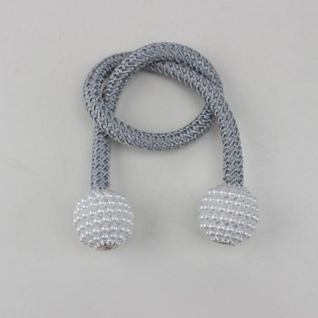 Magnets Curtains Clamps Curtain Holder Pompom Tieback Magnetic Clips Hanging Balls Tie Back Home Decoration Accessories Magnetic Curtain Tiebacks European Style Decorative Curtain Drape Tie With Strong Magnetic For Home And Office Decoration