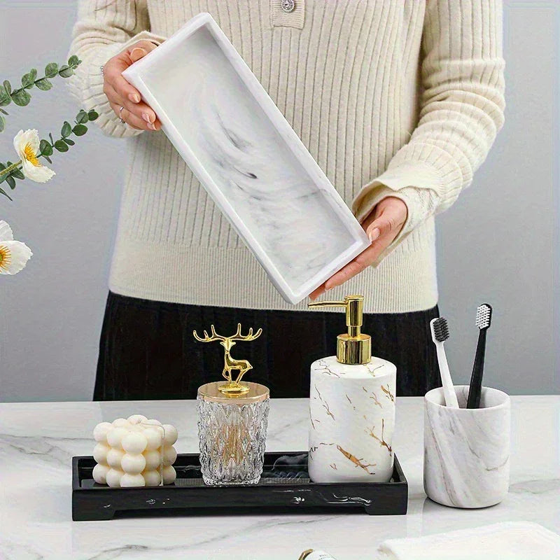 Marble Bathroom Organizer