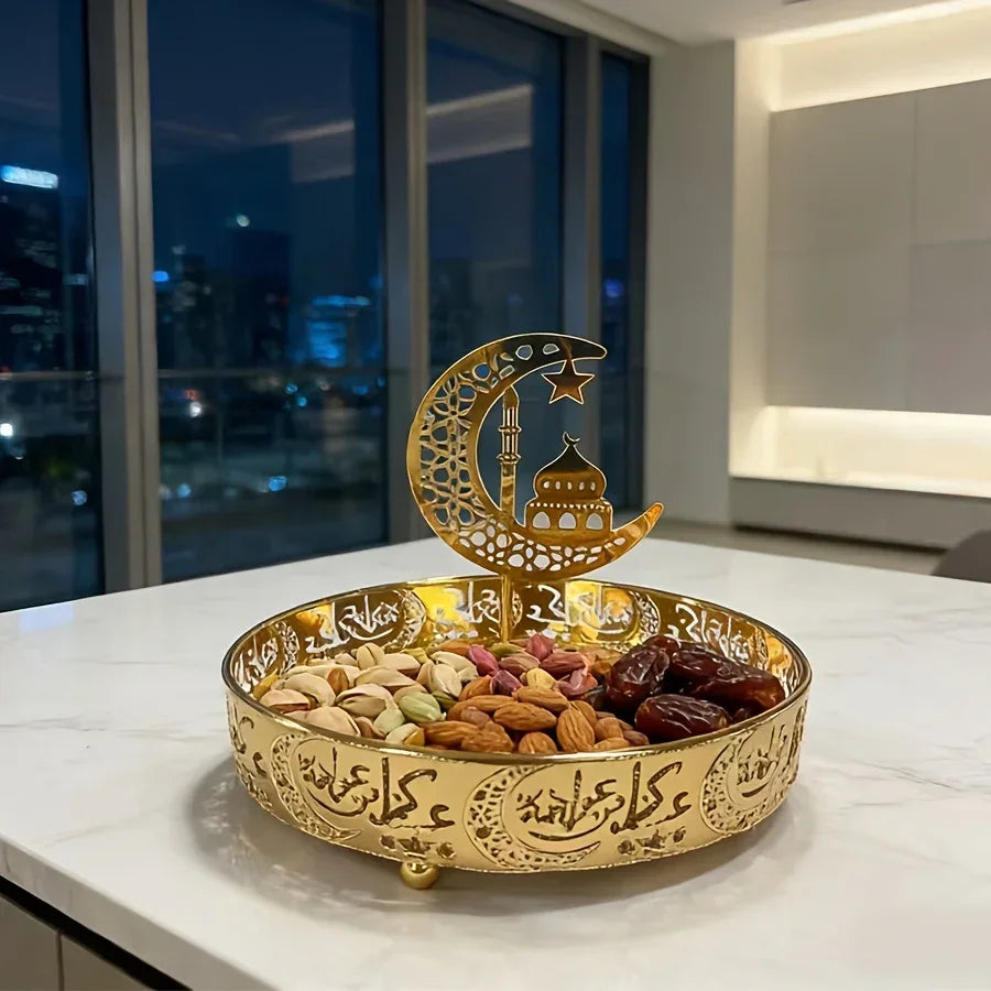 Metal Storage Box - Gold Centerpiece