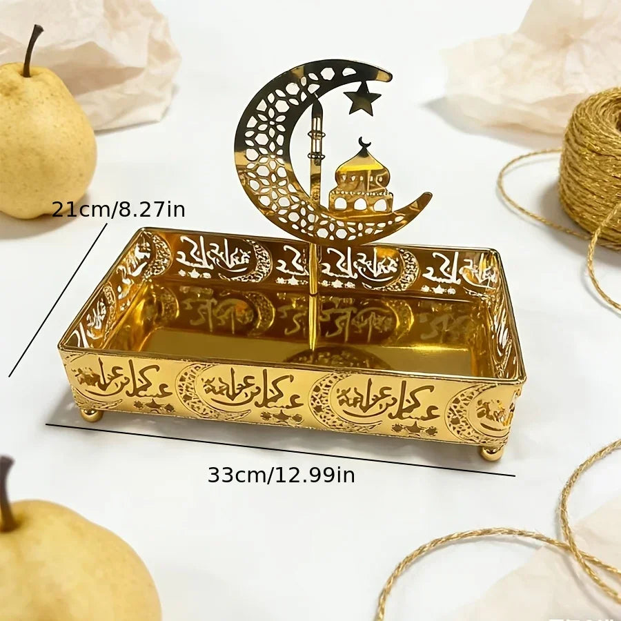 Metal Storage Box - Gold Centerpiece