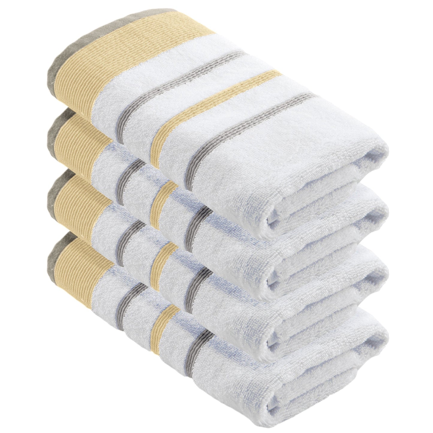 Decorative Cotton Stripe Bath Towel Set - Noelle Collection