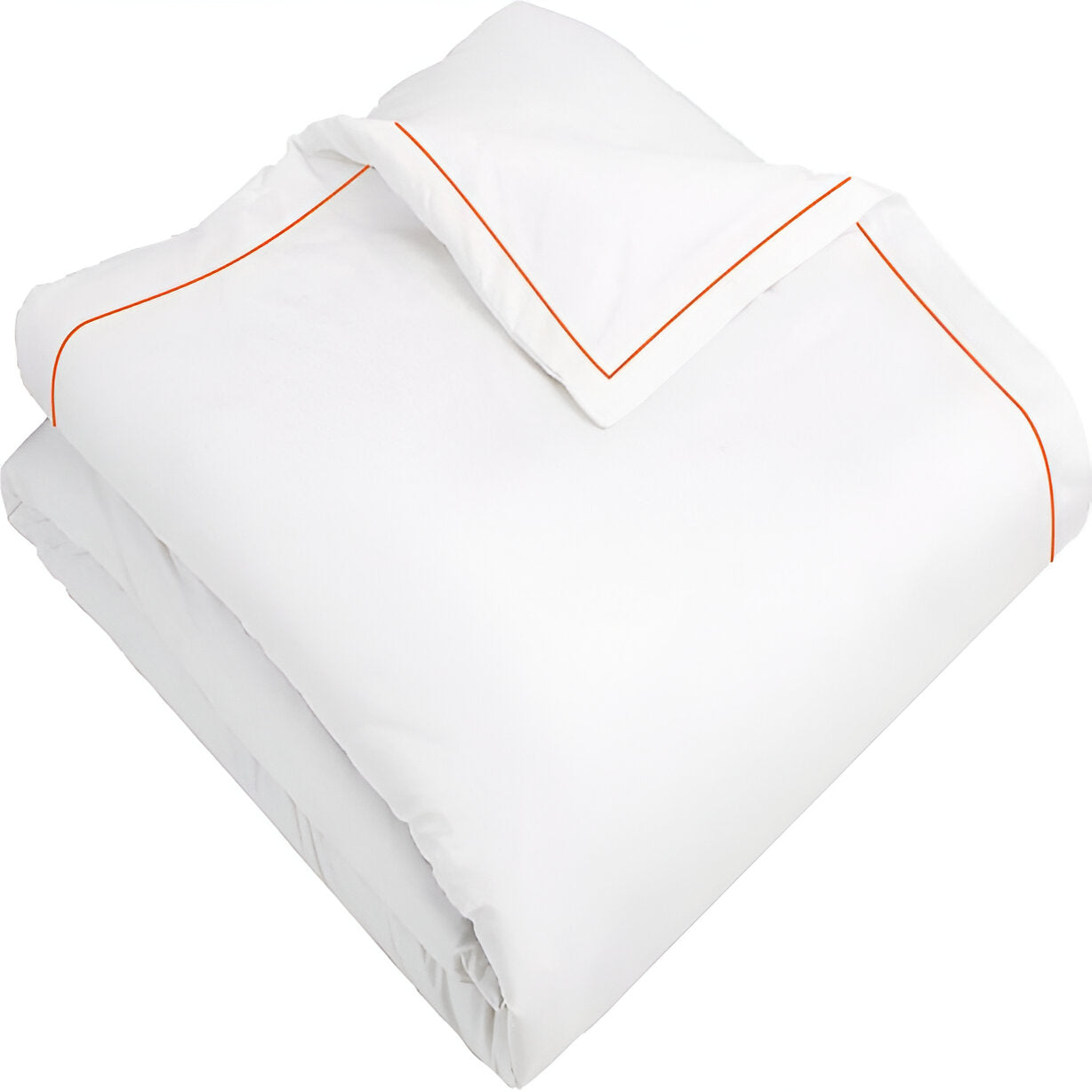 400TC Cotton Single Edge Embroidery Sateen Solid Duvet Cover Set