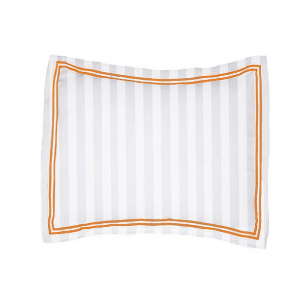 400TC Cotton Double Edge Embroidery Sateen Stripe Duvet Cover Set