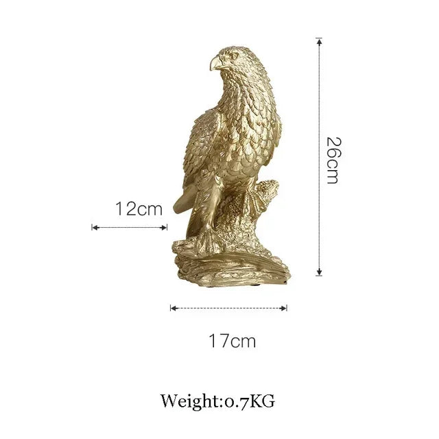 Golden Retro Leopard Decorative Sculpture for Living Room Tabletop Decor
