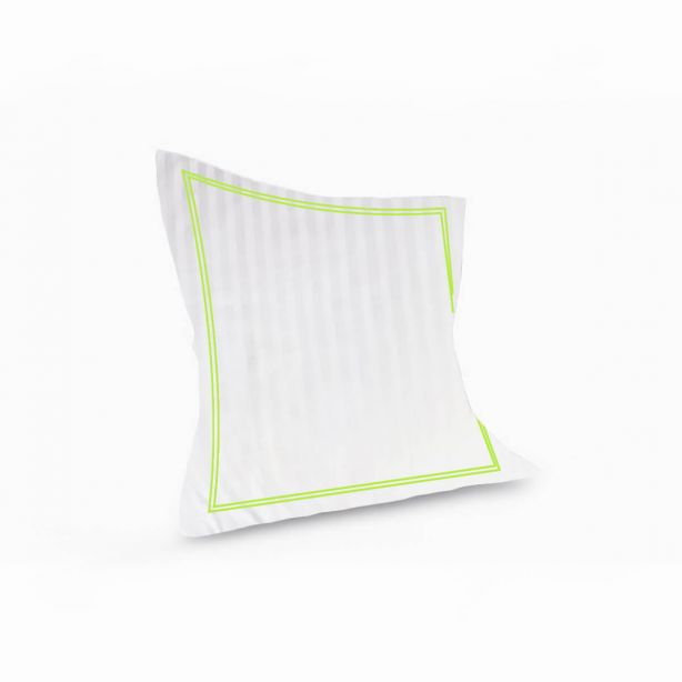 400TC Cotton Double Edge Embroidery Sateen Stripe Duvet Cover Set