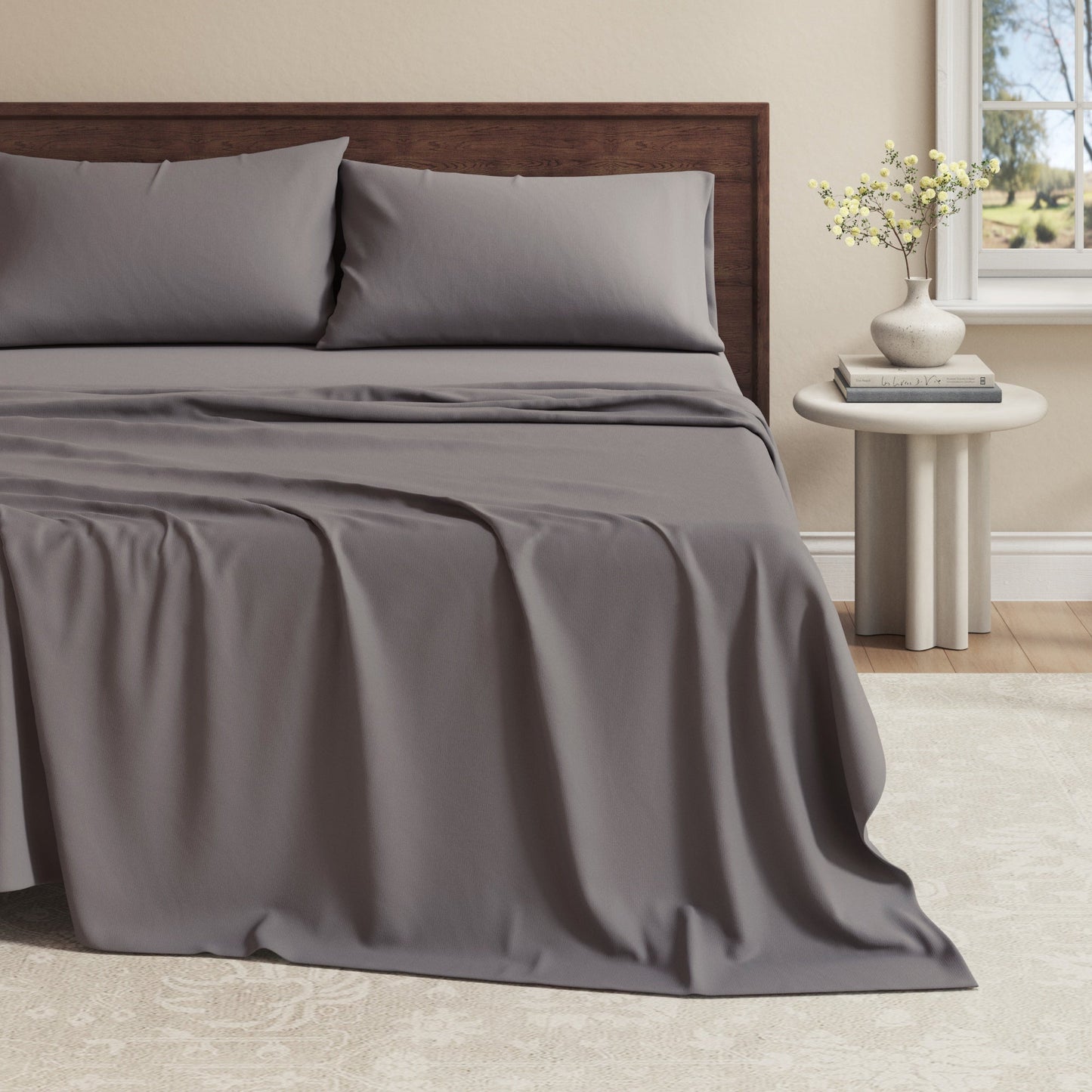 Viscose from Bamboo & Cotton Blend Jersey Knit Sheets
