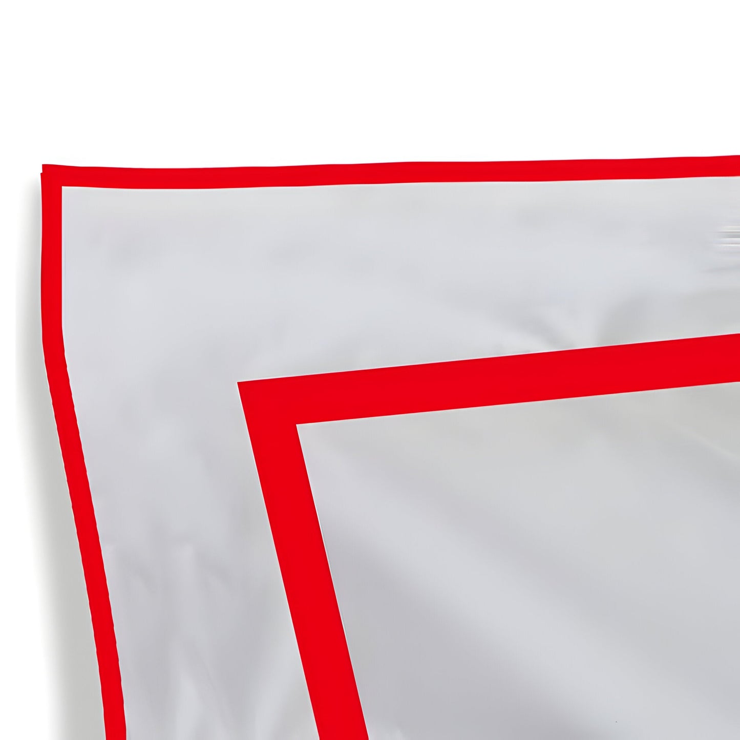 400TC Embroidery & Border Cotton Sateen Solid Duvet Cover Set
