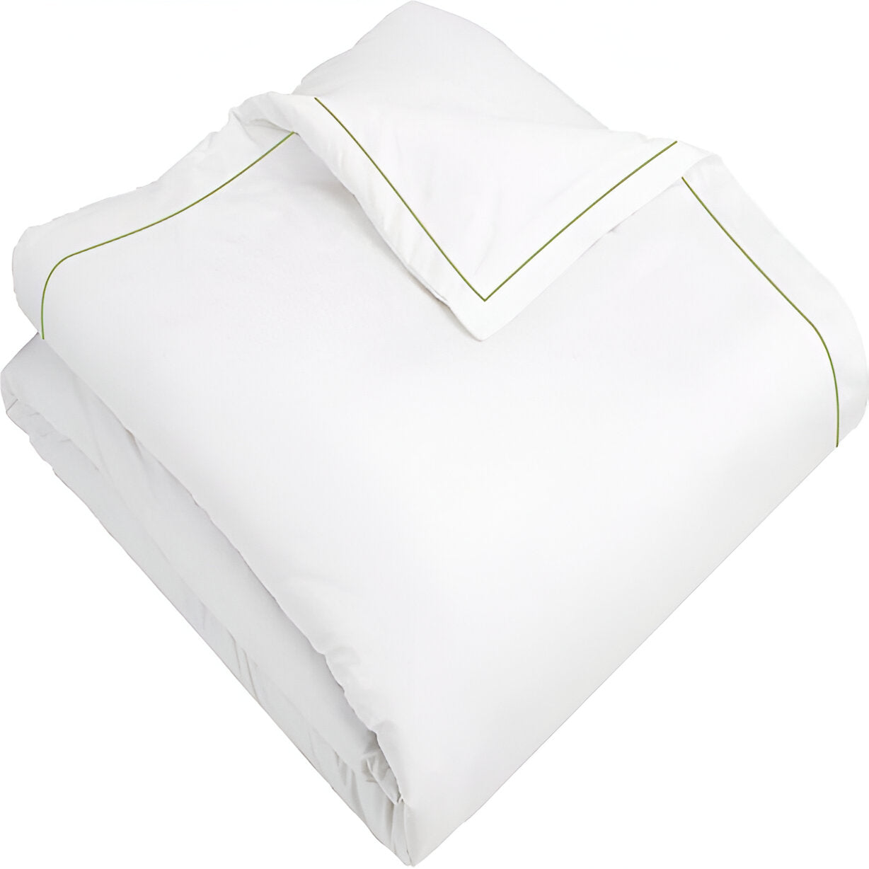 400TC Cotton Single Edge Embroidery Sateen Solid Duvet Cover Set
