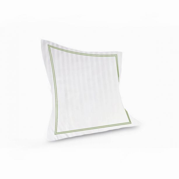 400TC Cotton Double Edge Embroidery Sateen Stripe Duvet Cover Set