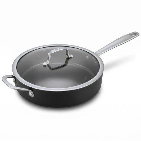Ceramic Nonstick Sauté Pan with Lid, 4-Qt