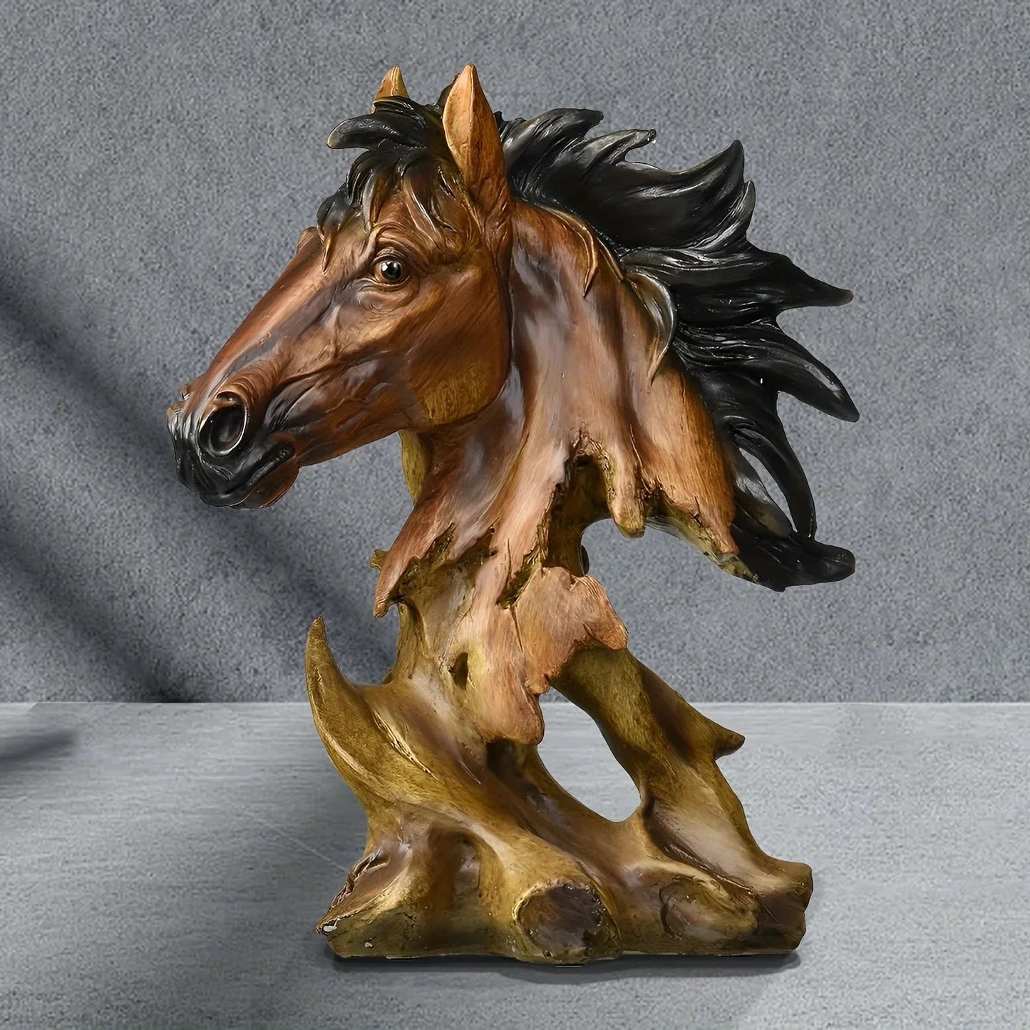 Sculpture - Decorative Metal Horse Head
