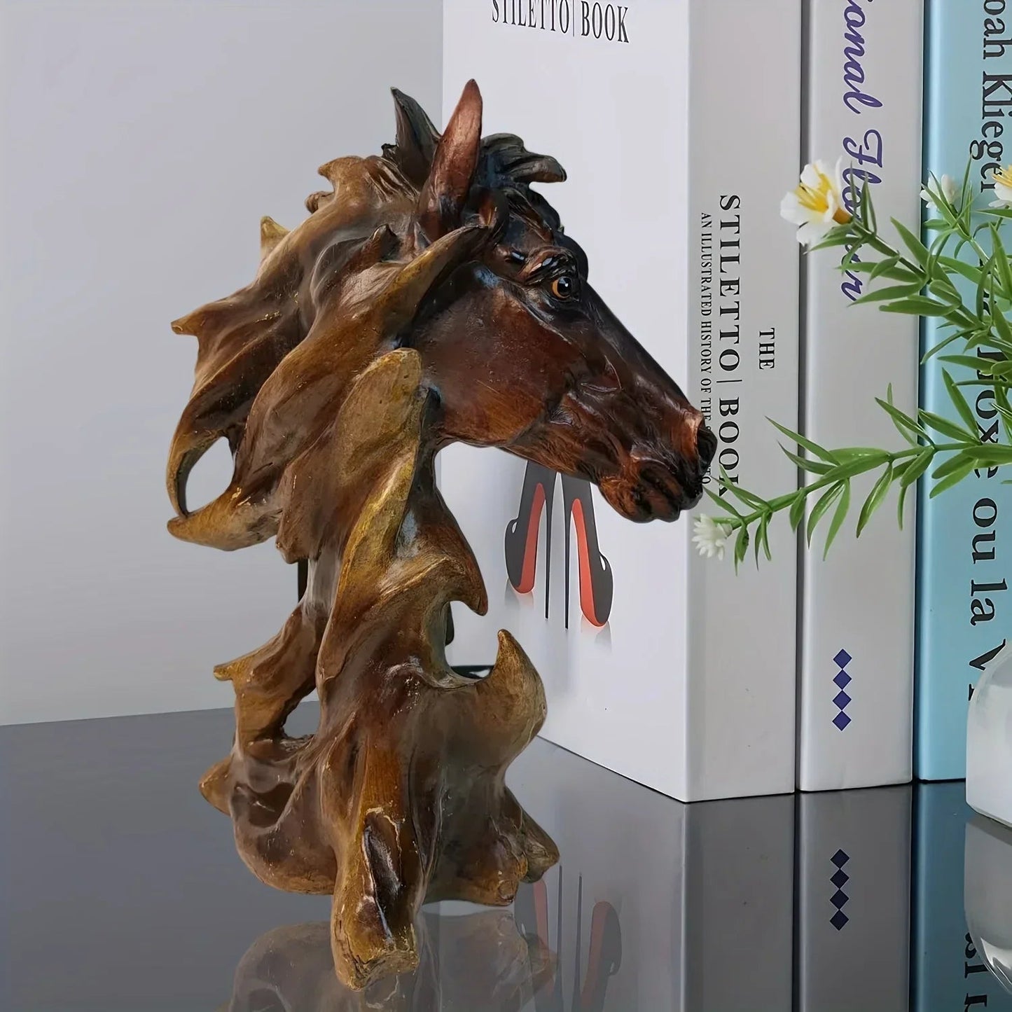 Sculpture - Decorative Metal Horse Head