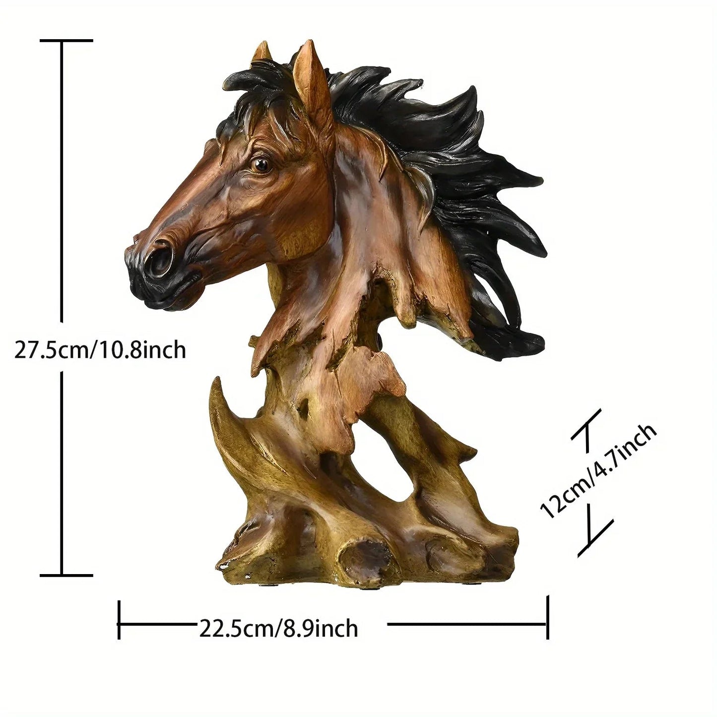 Sculpture - Decorative Metal Horse Head