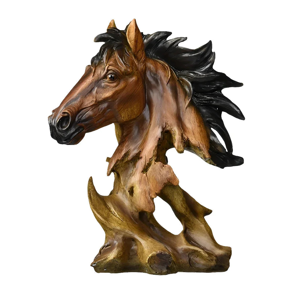 Sculpture - Decorative Metal Horse Head