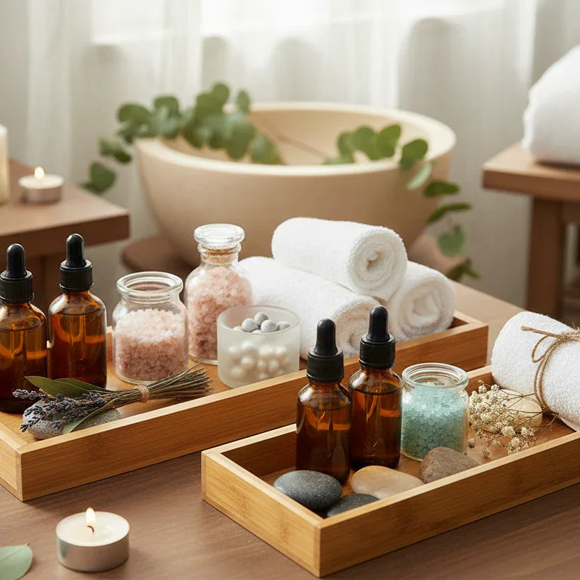 Serving Tray - Organizer White Bathroom
