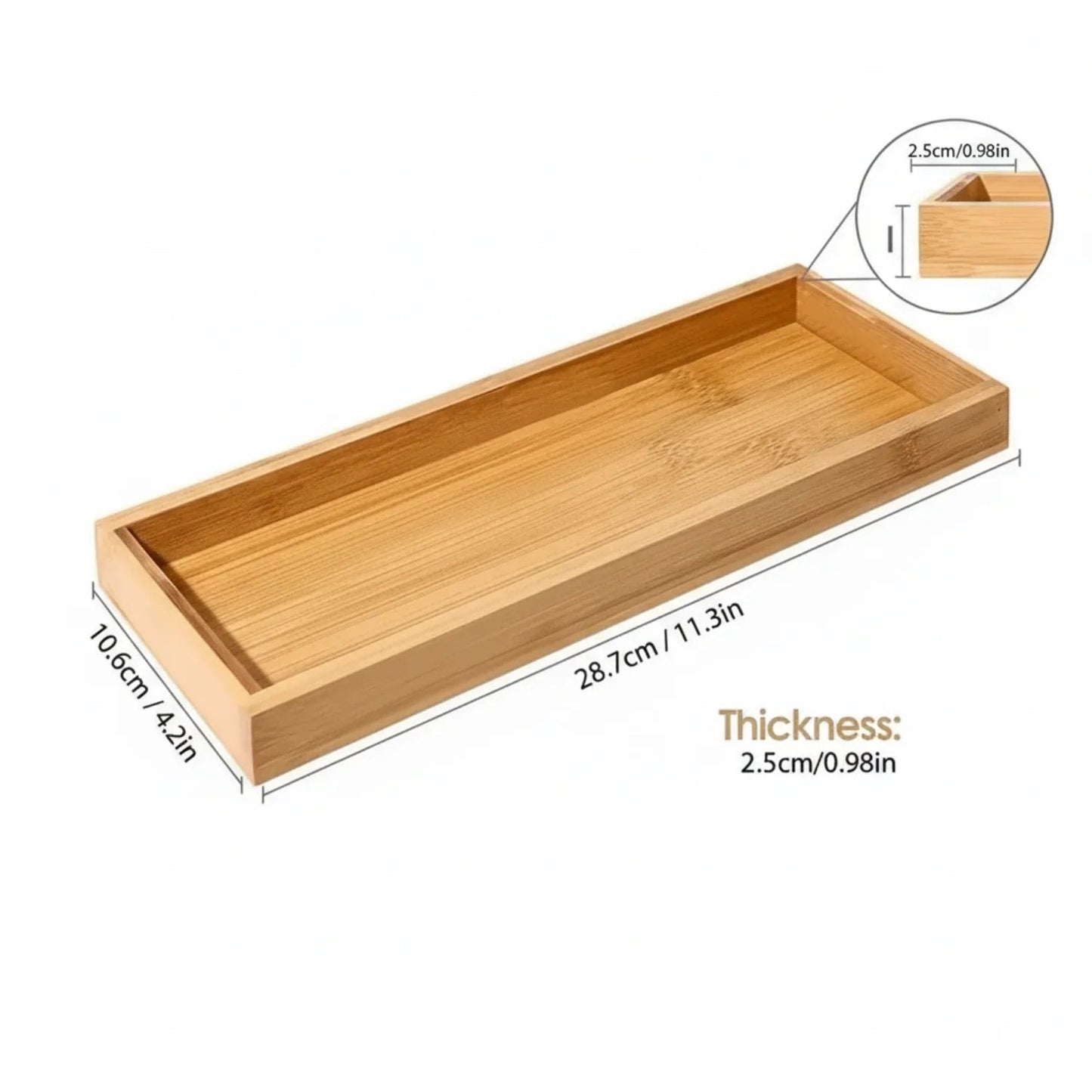 Serving Tray - Organizer White Bathroom