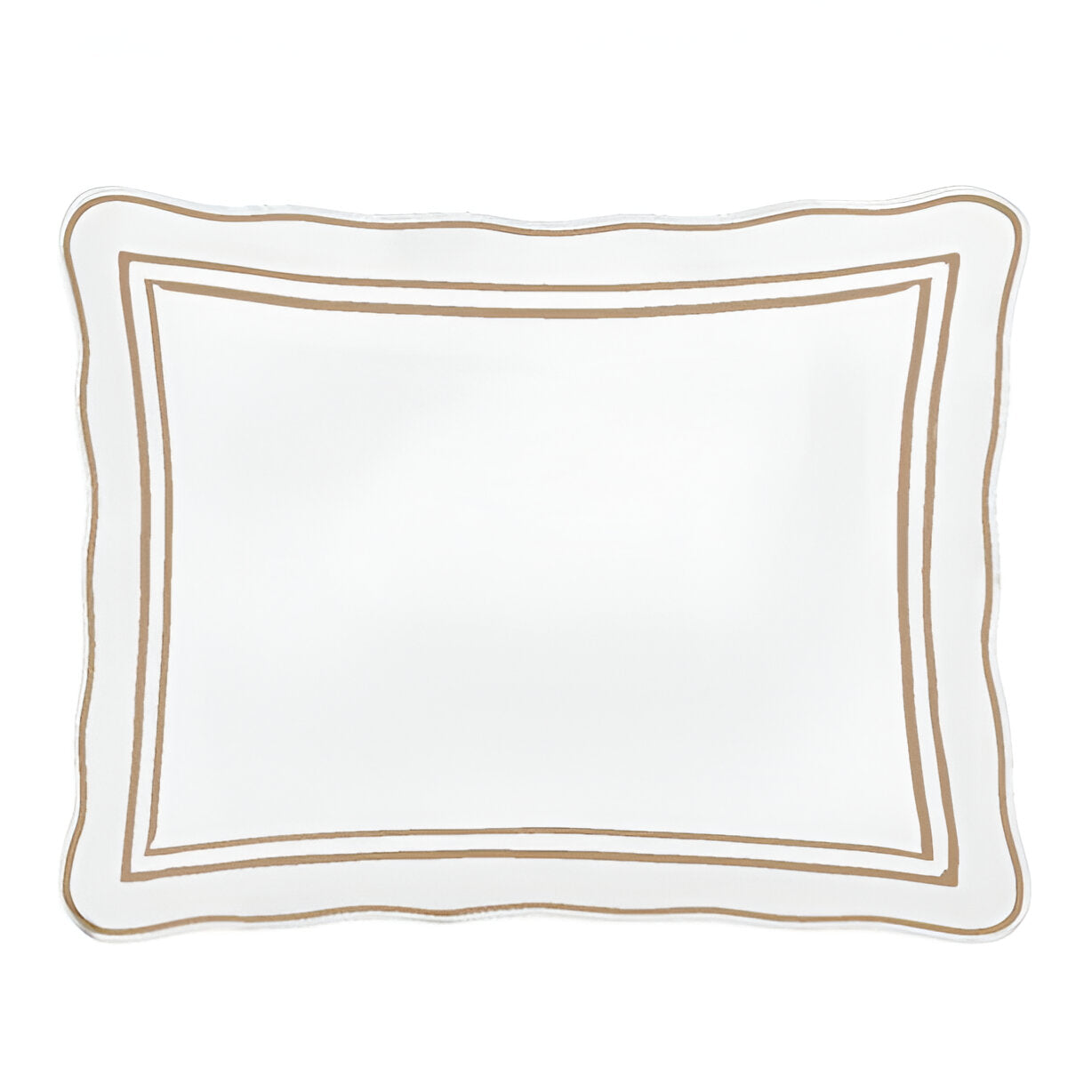 400TC Wavy Embroidery & Border Cotton Sateen Solid Duvet Cover Set