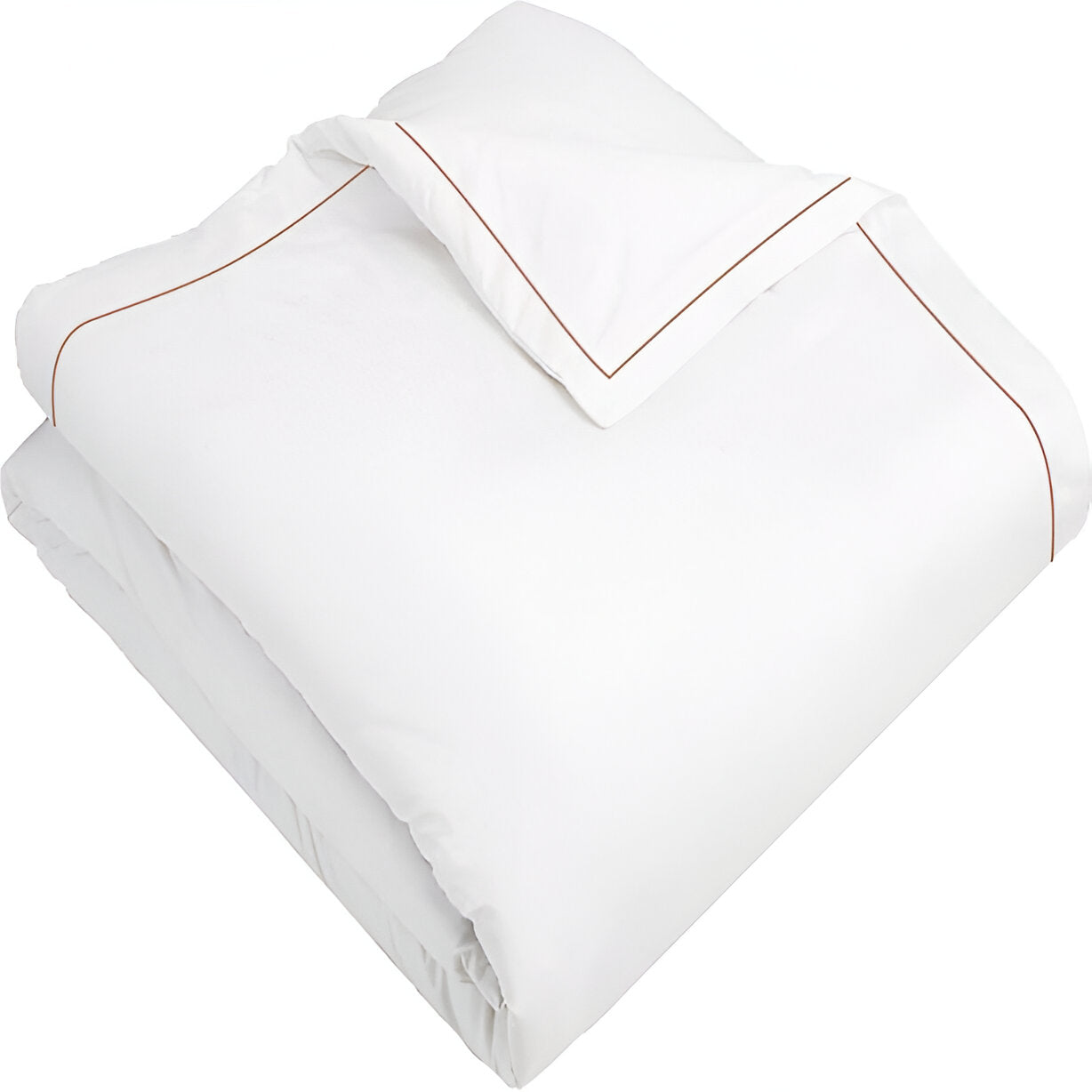 400TC Cotton Single Edge Embroidery Sateen Solid Duvet Cover Set