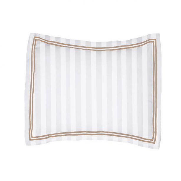 400TC Cotton Double Edge Embroidery Sateen Stripe Duvet Cover Set