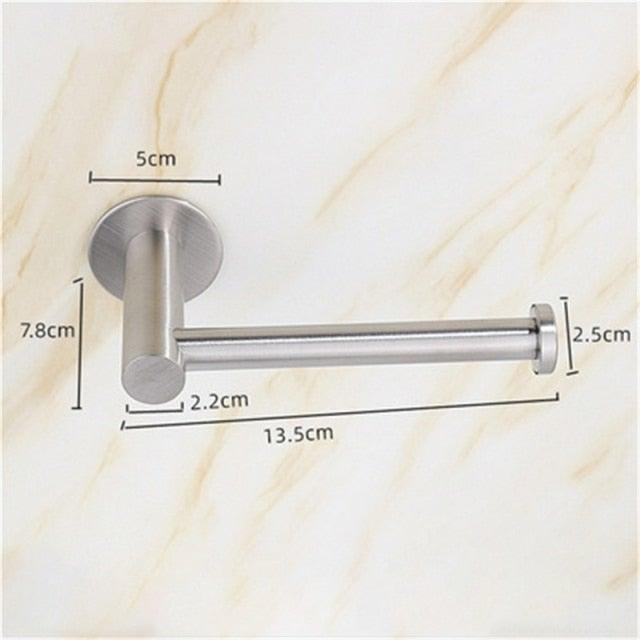 Toilet Wall Mount Toilet Paper Holder Stainless Steel Bathroom Kitchen Roll Paper Accessory Tissue Towel Accessories Holders  Tissue Roll Holders Dispenser And Hangers Wall Mounted For Bathroom  Kitchen Stainless Steel