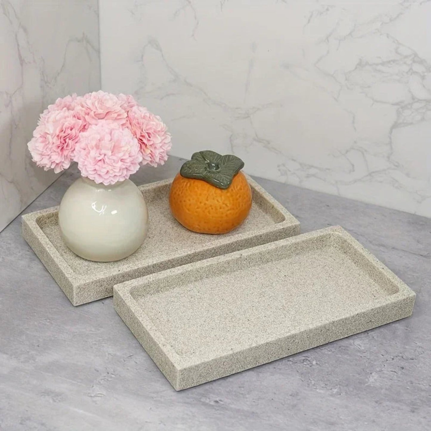 Tray - Bathroom Organizer White Small