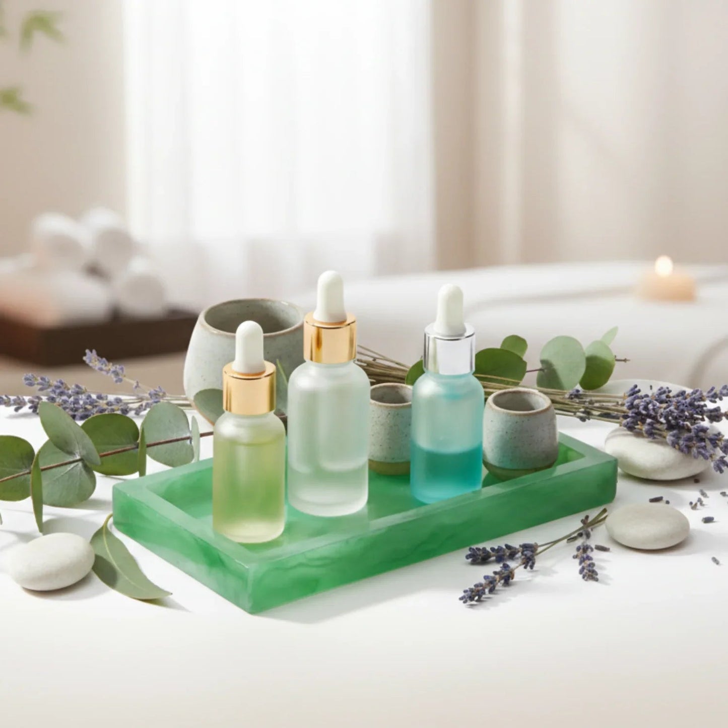 Tray - Bathroom Organizer White Small