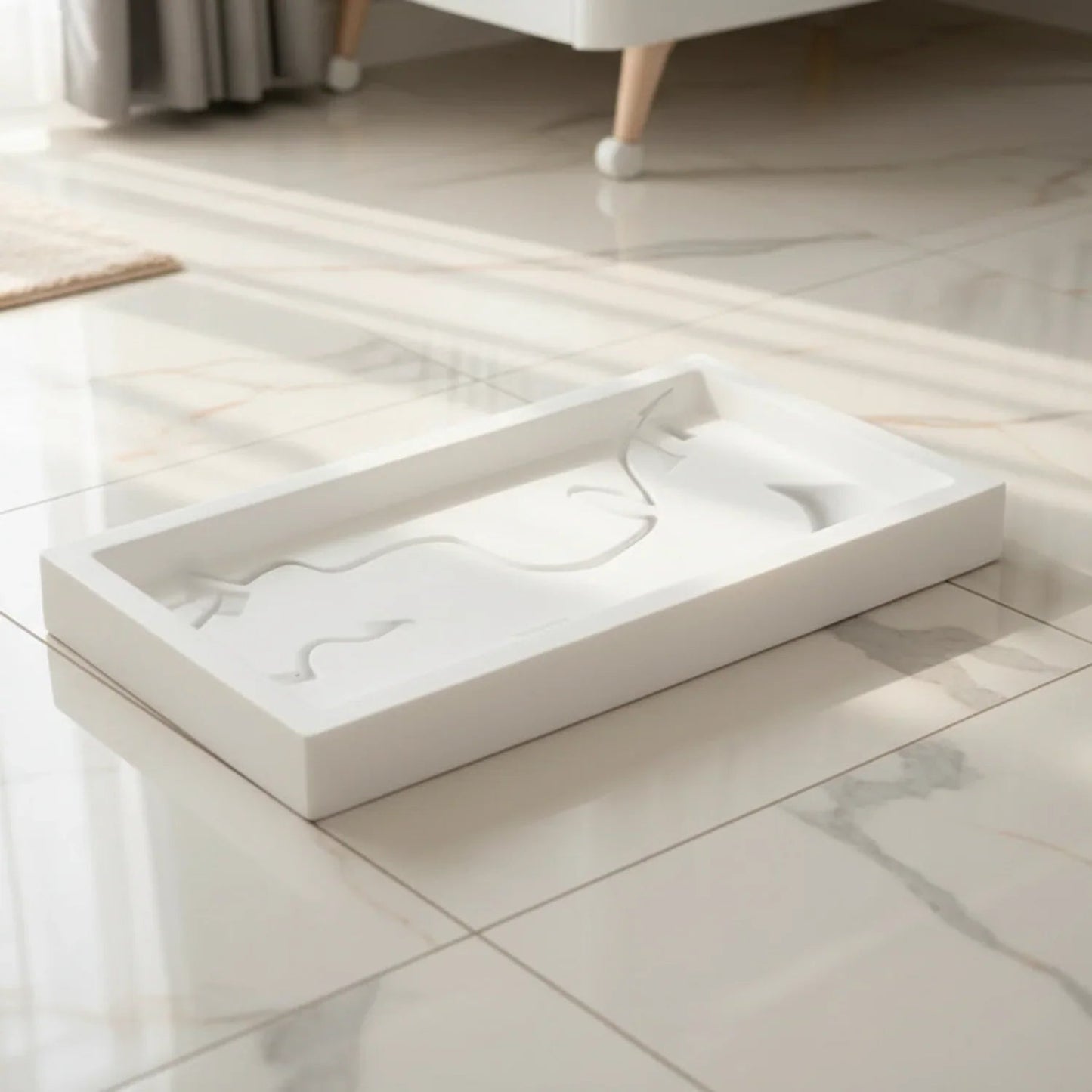 Tray - Bathroom Organizer White Small