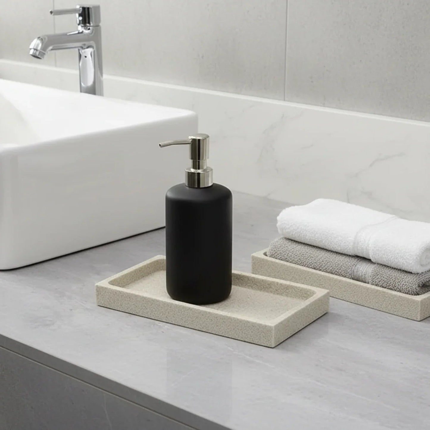 Tray - Bathroom Organizer White Small