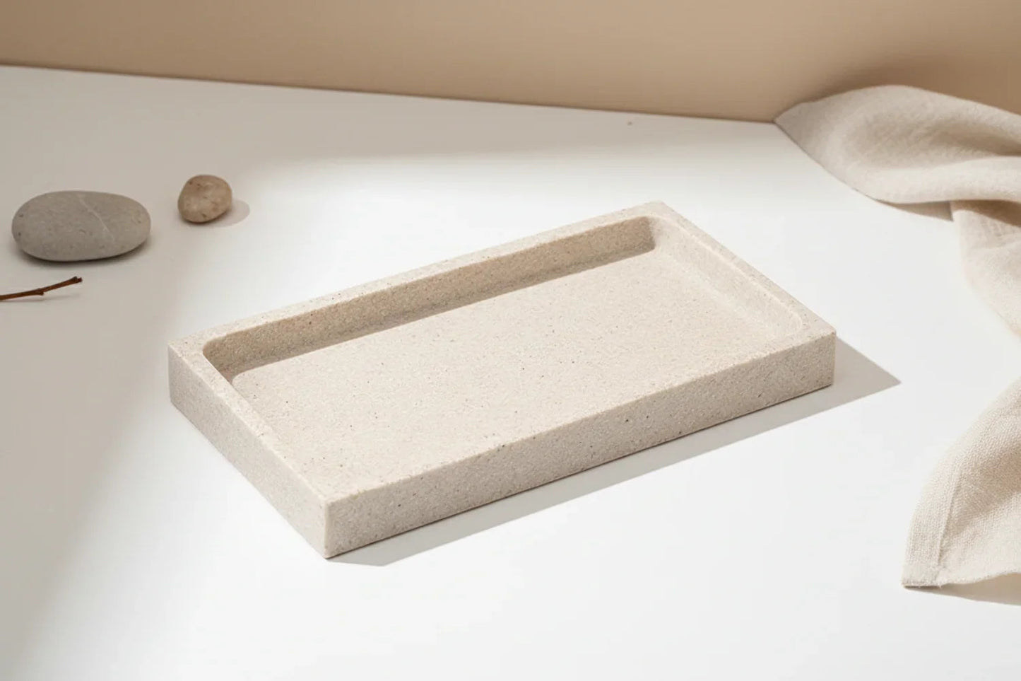 Tray - Bathroom Organizer White Small