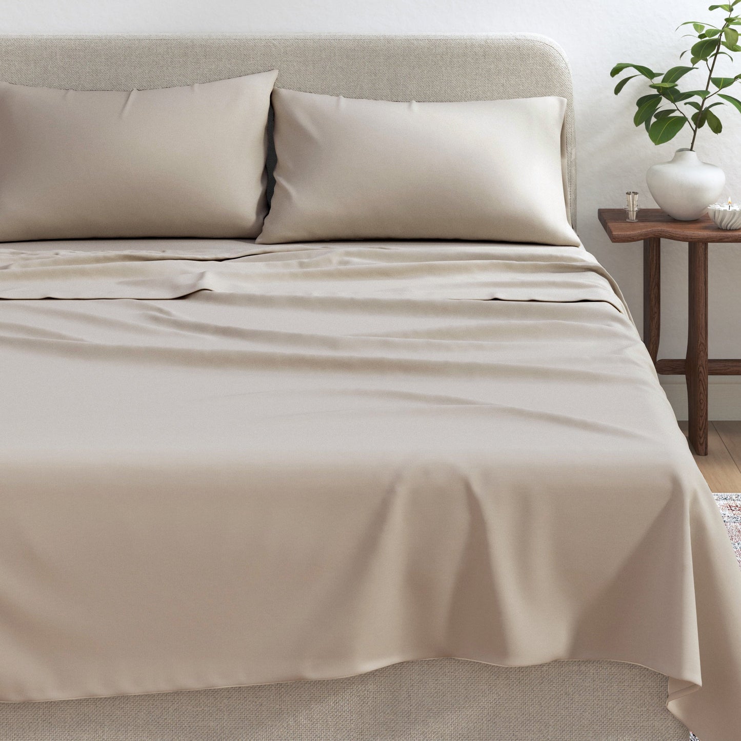 Viscose from Bamboo & Cotton Blend Jersey Knit Sheets