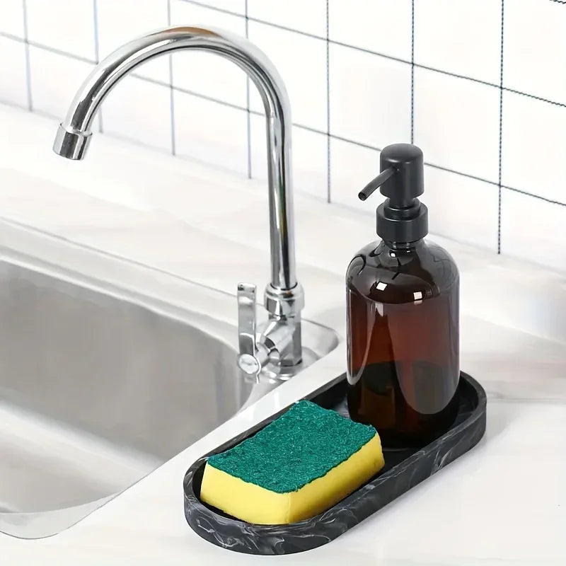 Vanity Tray - Bathroom Silicone Countertop Organizer