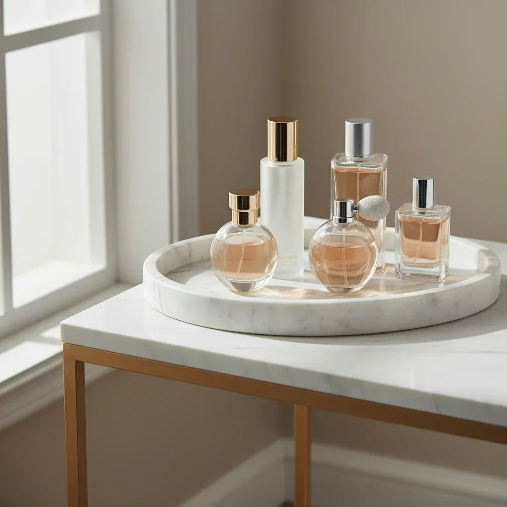 Vanity Tray - Bathroom Silicone Countertop Organizer