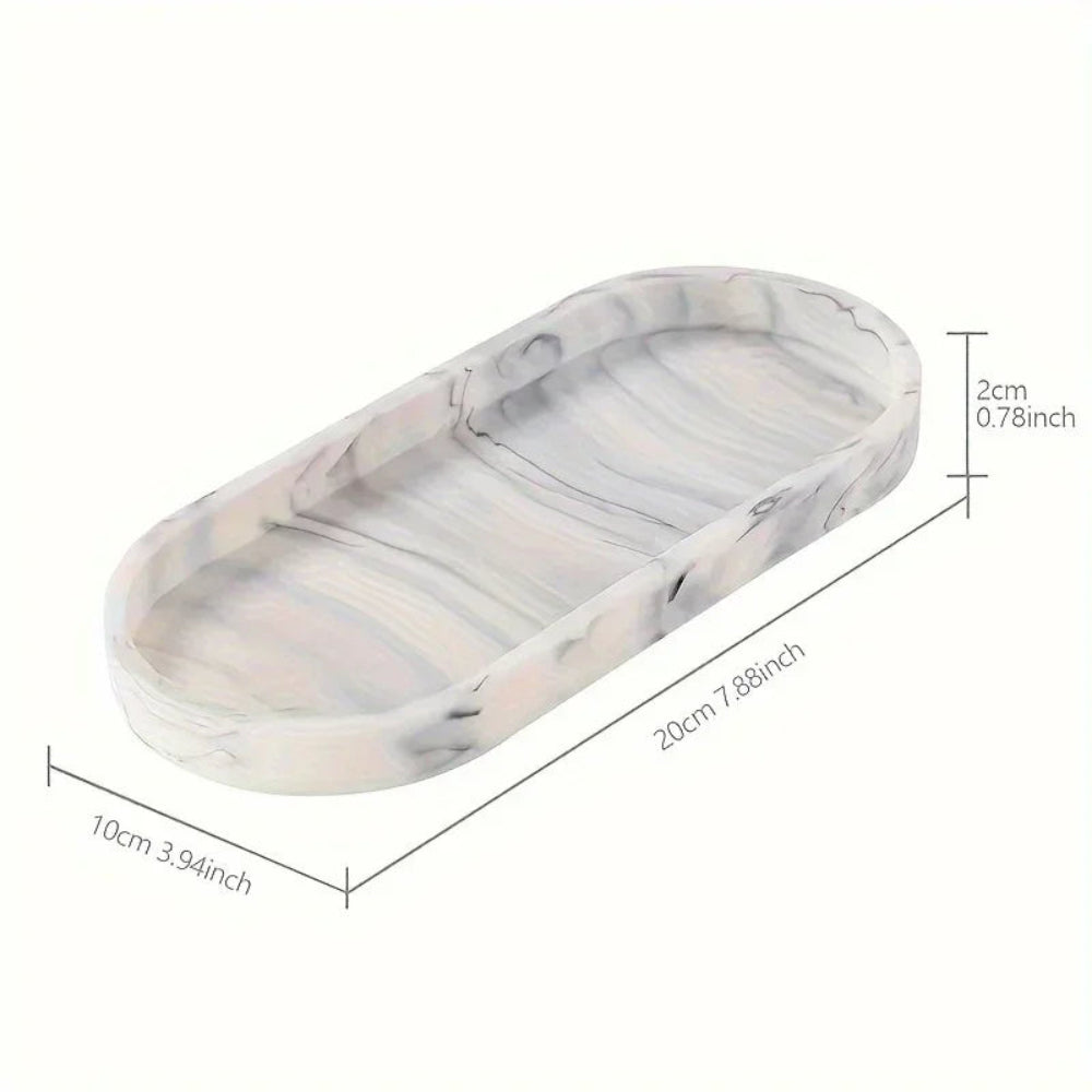 Vanity Tray - Bathroom Silicone Countertop Organizer