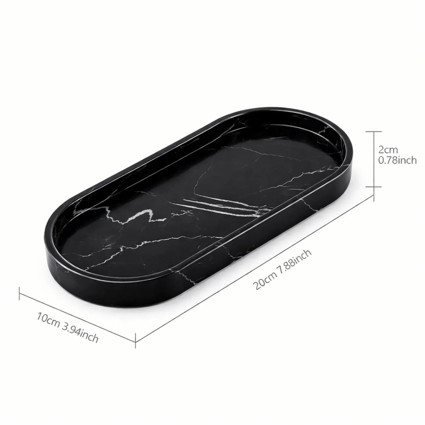 Vanity Tray - Bathroom Silicone Countertop Organizer