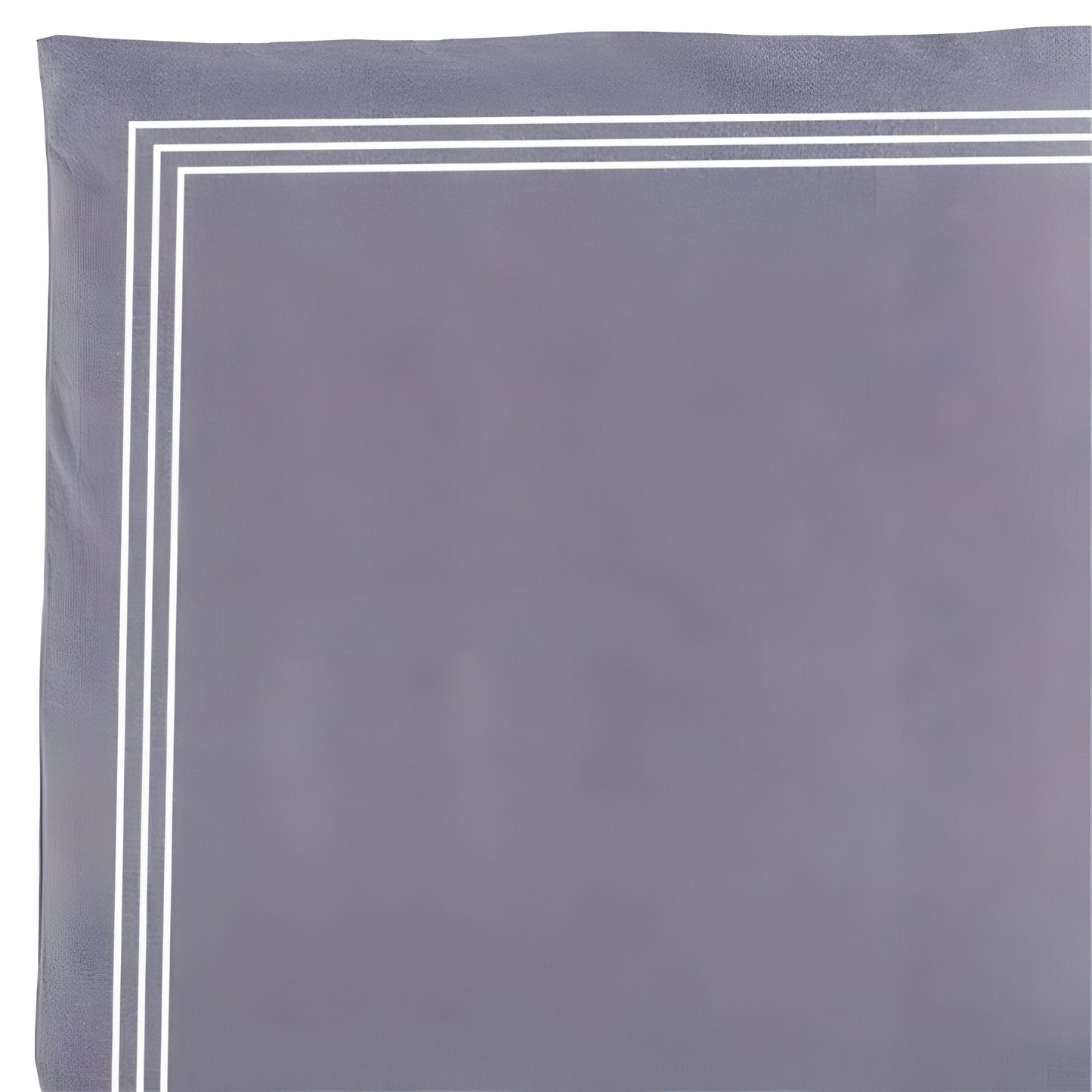 200TC Yarn Dyed Chambray Indigo Blue Triple Embroidery Duvet Cover Set