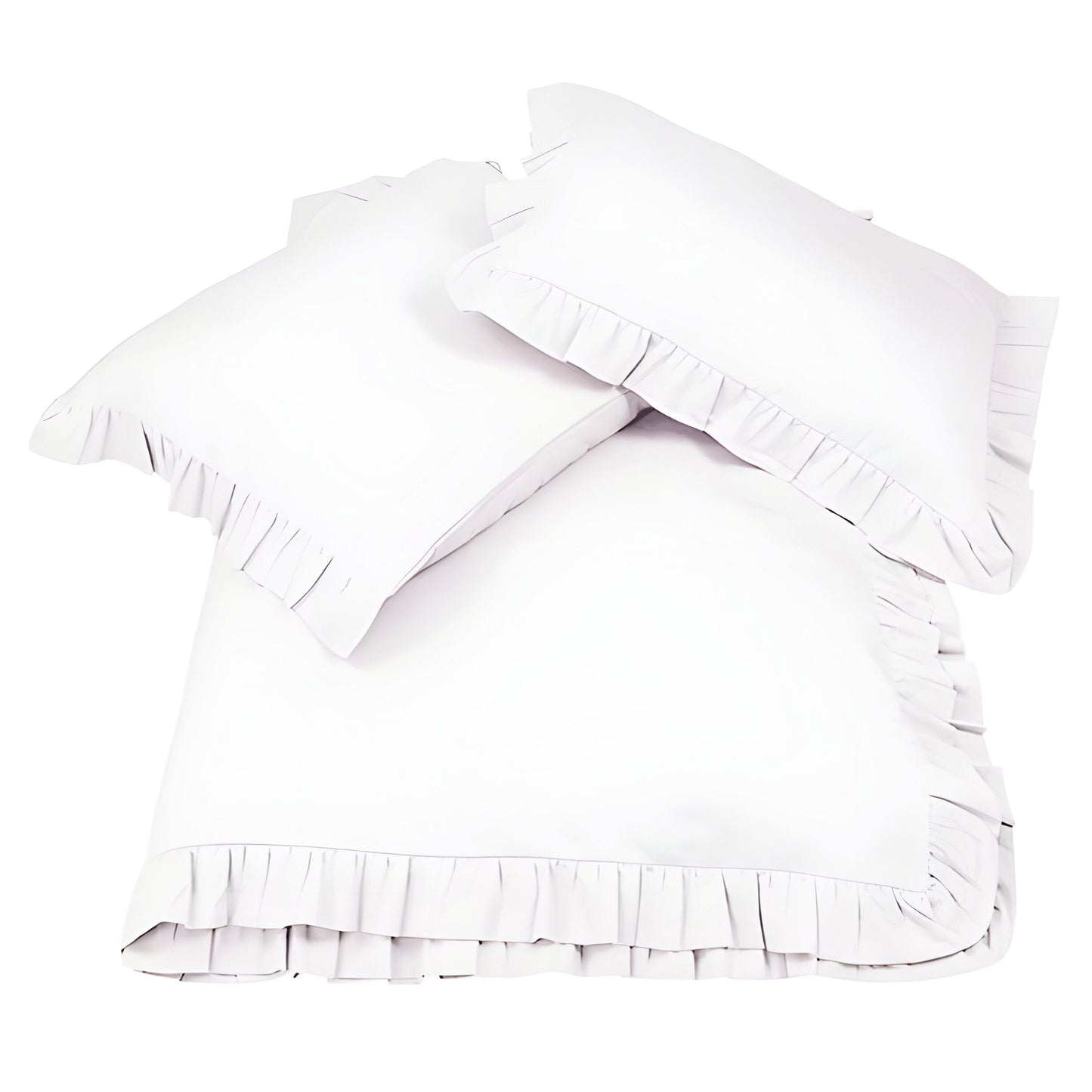 400TC Cotton Sateen Ruffle Duvet Cover Set