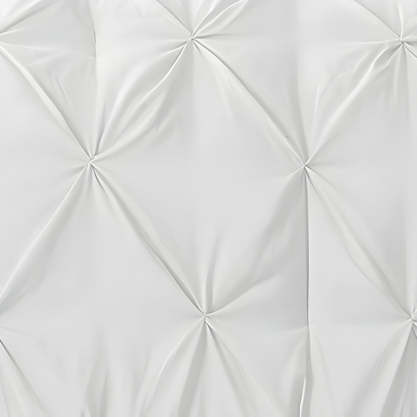 400TC Cotton Pintuck Sateen Solid Duvet Cover Set